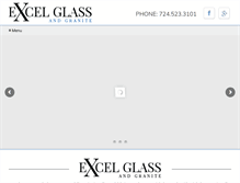 Tablet Screenshot of excelglass.com